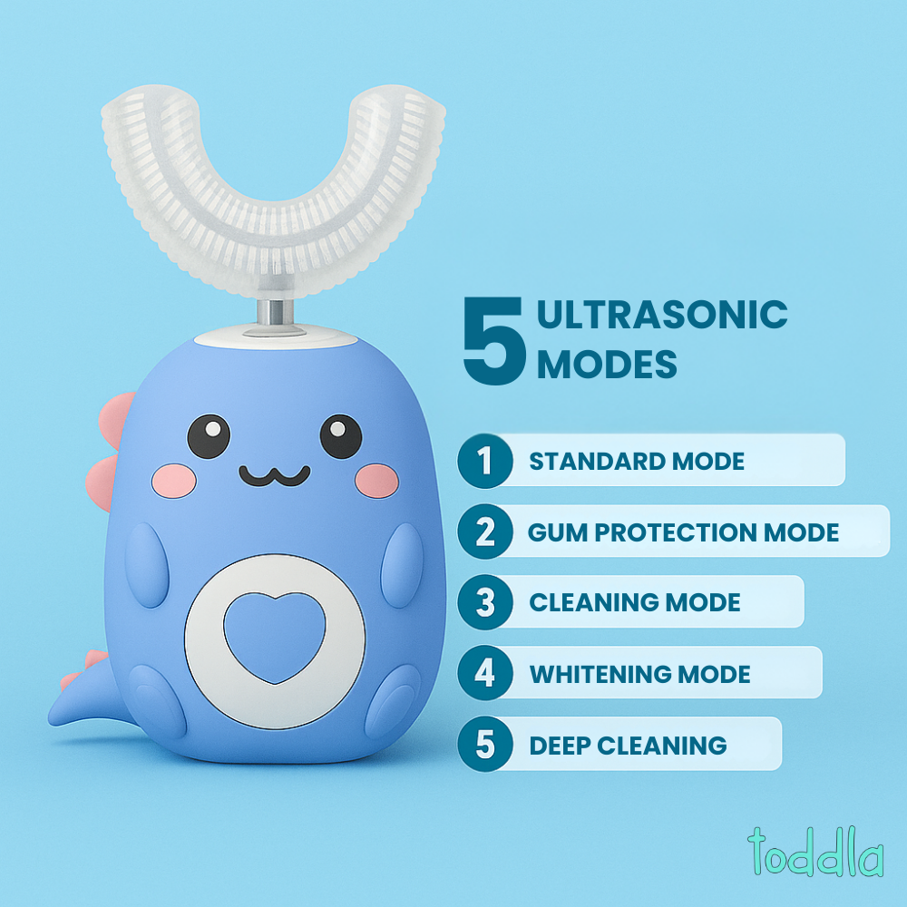 KiddieCare™-Shaped 360º Ultrasonic Toothbrush