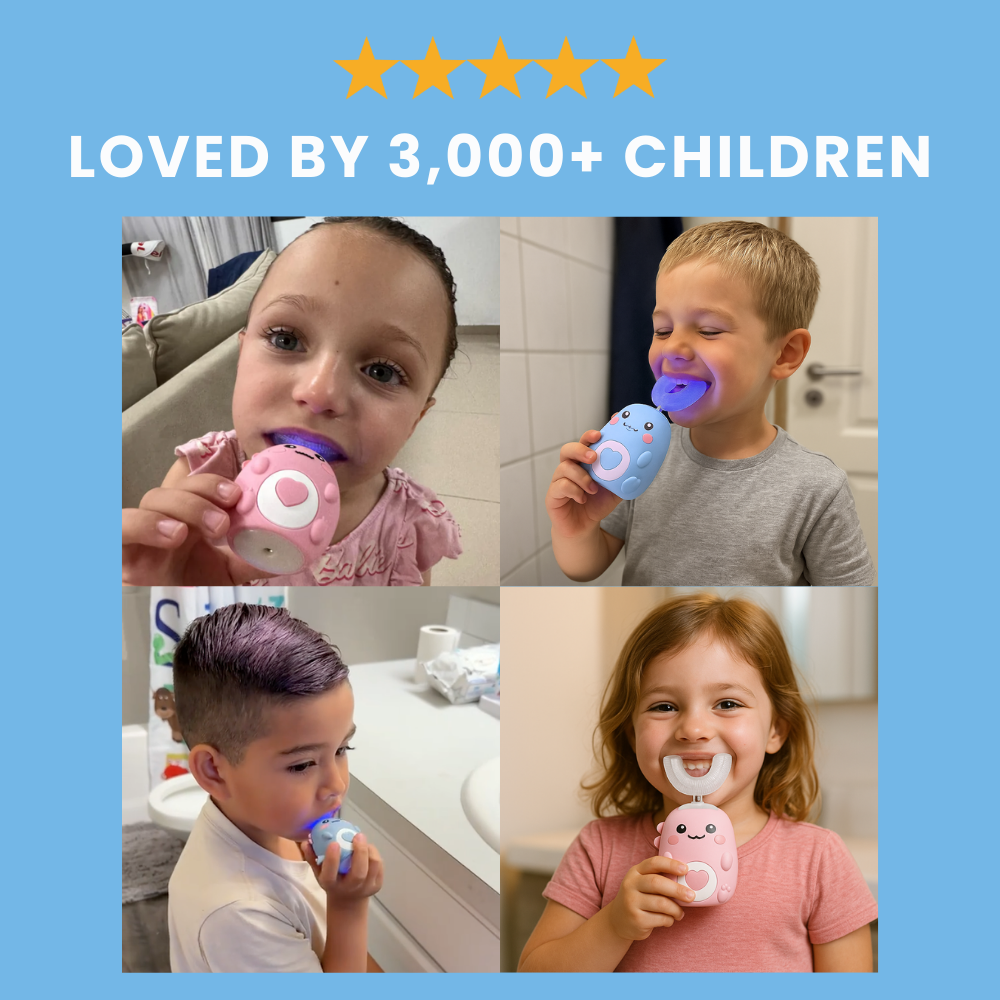 KiddieCare™-Shaped 360º Ultrasonic Toothbrush