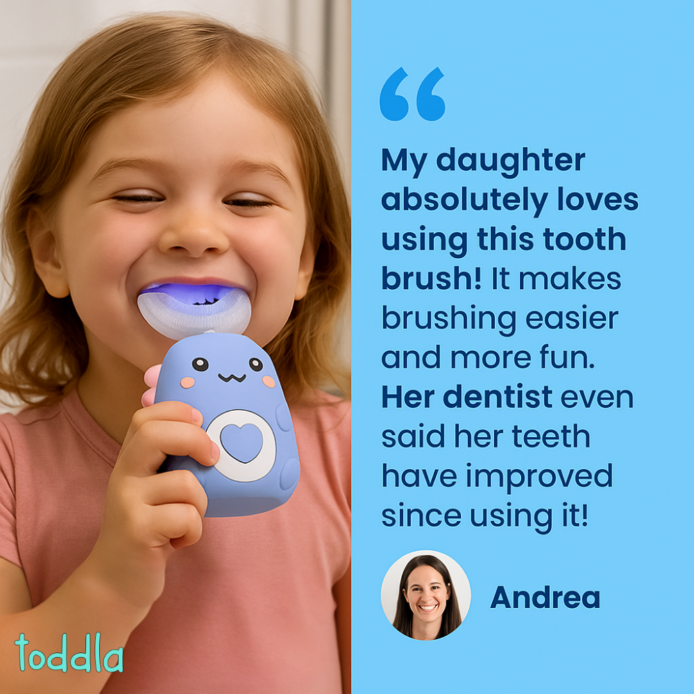 KiddieCare™-Shaped 360º Ultrasonic Toothbrush