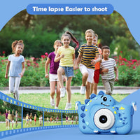 Playful Kid-Friendly HD Digital Camera, Soft Silicone Case, 32GB Card Included