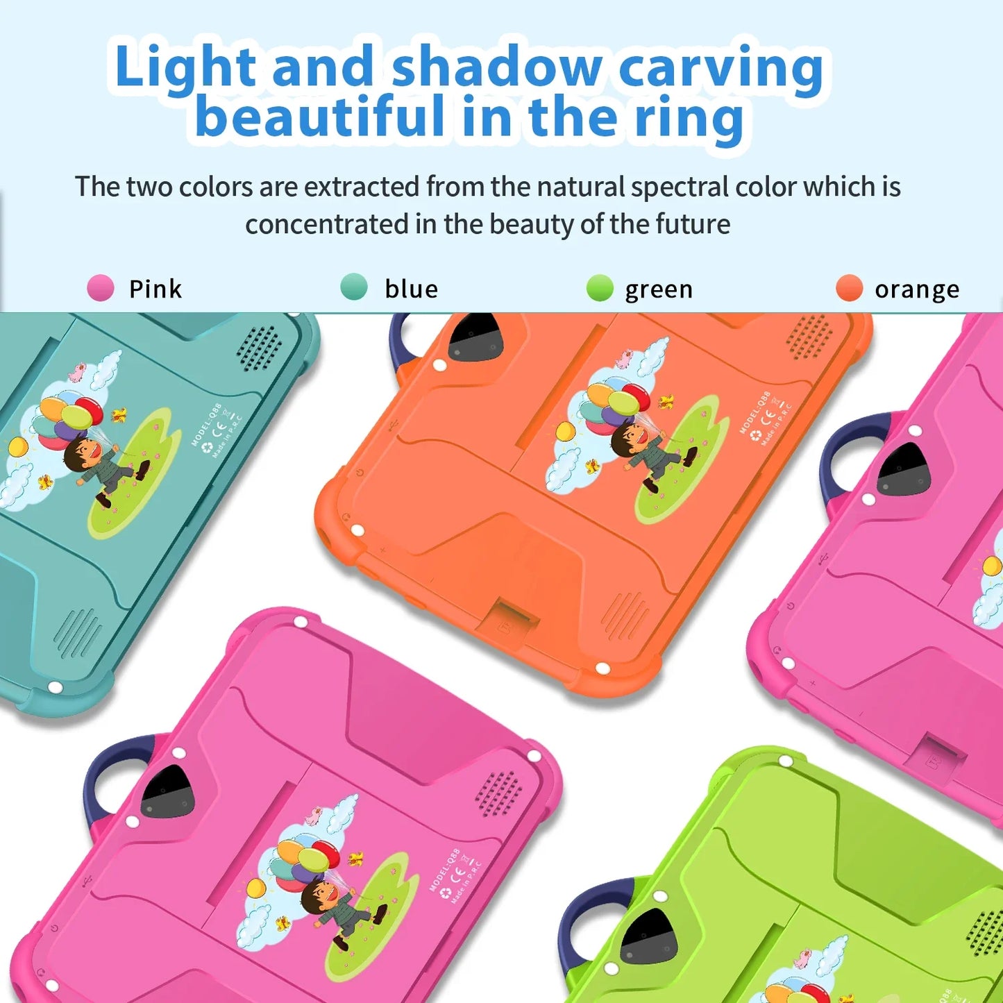 KiddoTab 7-inch Android 13 Kids Learning Tablet with Parental Controls