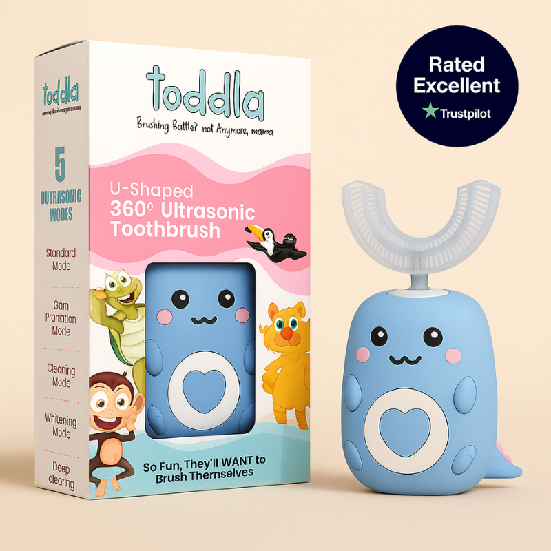 KiddieCare™-Shaped 360º Ultrasonic Toothbrush