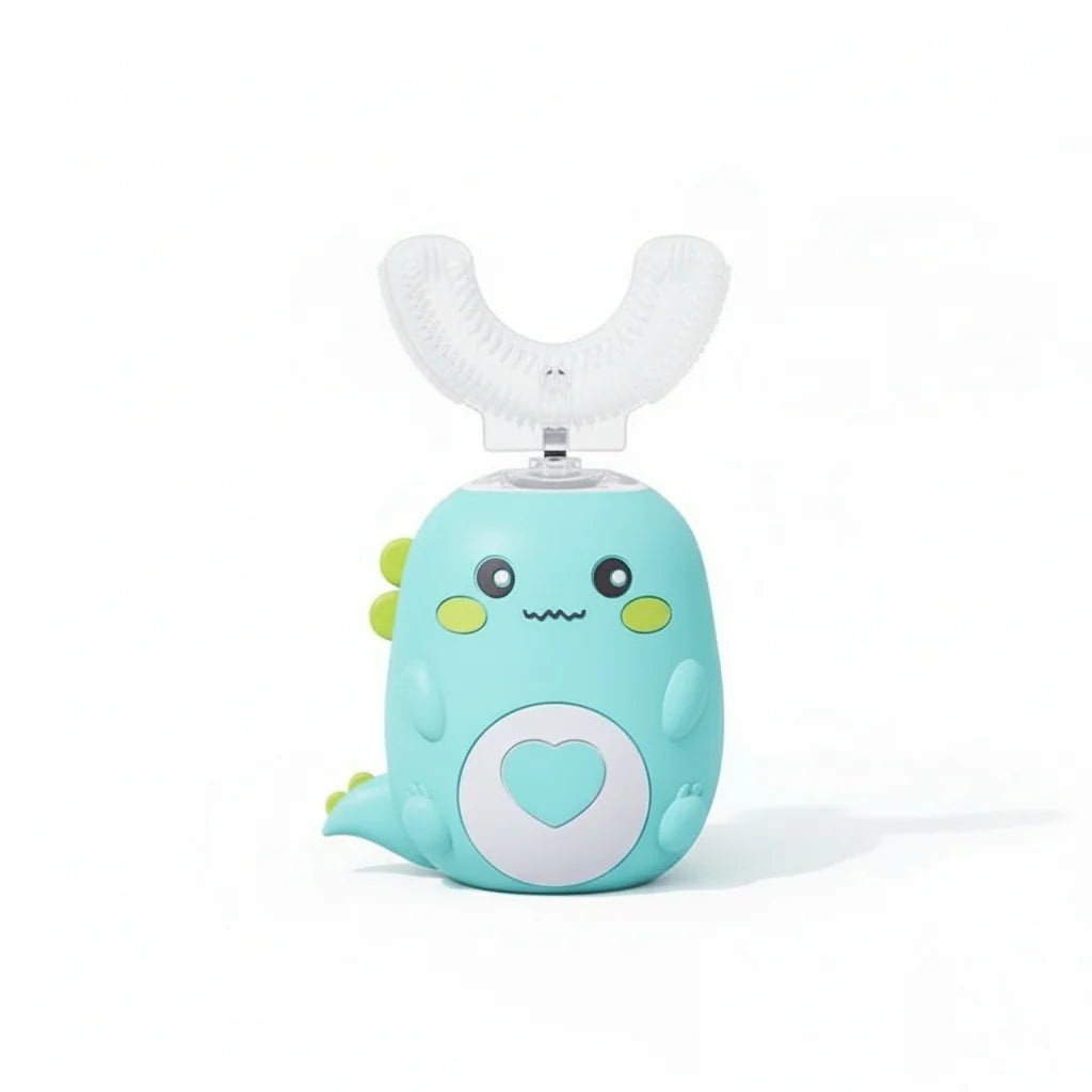 U-Shaped Baby Toothbrush – 360° Silicone Electric Toothbrush for Kids