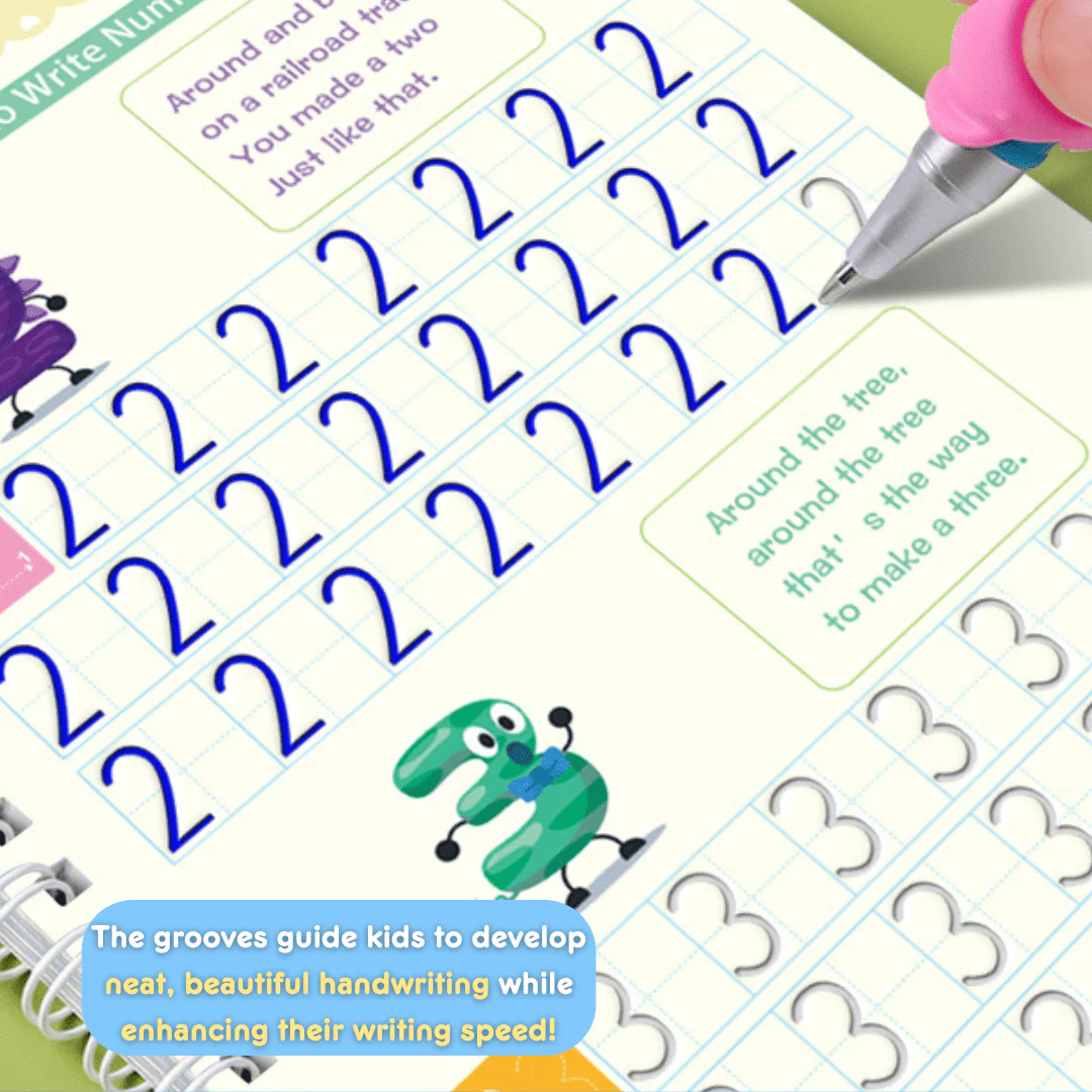 MagicTrace– Reusable Writing Practice Book