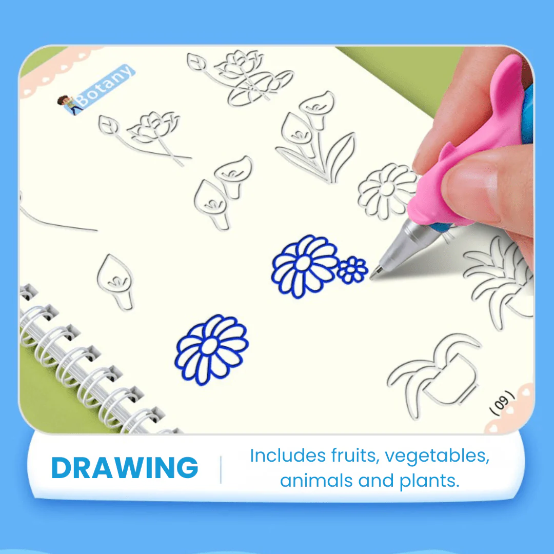 MagicTrace– Reusable Writing Practice Book